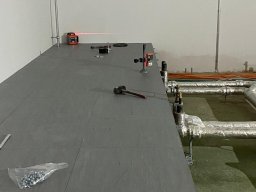 Applizierter Schaltwartenboden